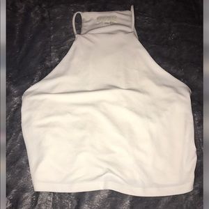White crop top